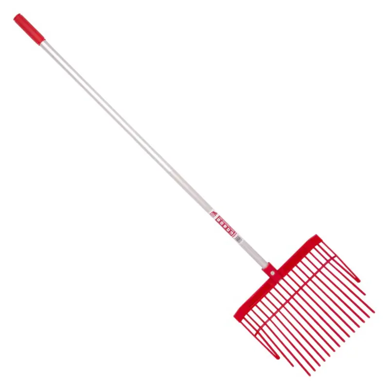 Red Gorilla Bedding Fork with Straight Handle in Red